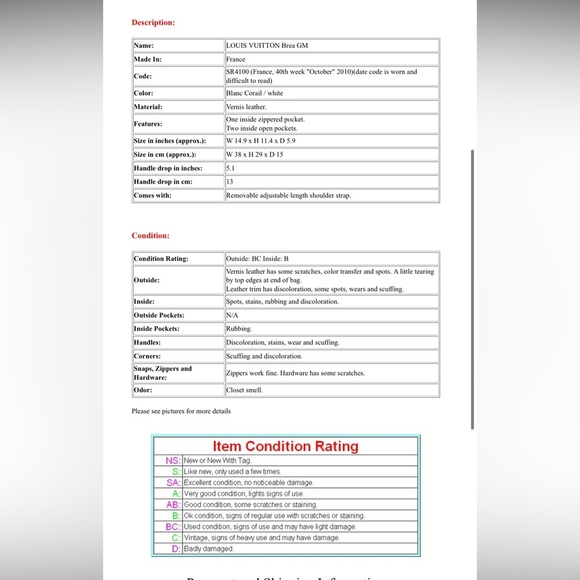 Louis Vuitton Cream and Tan Shoulder Bag - Picture 16 of 16